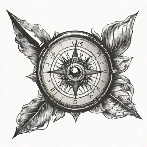 Compass With An Anatomical Heart