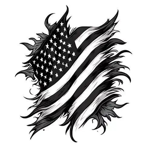 American Flag Tribal