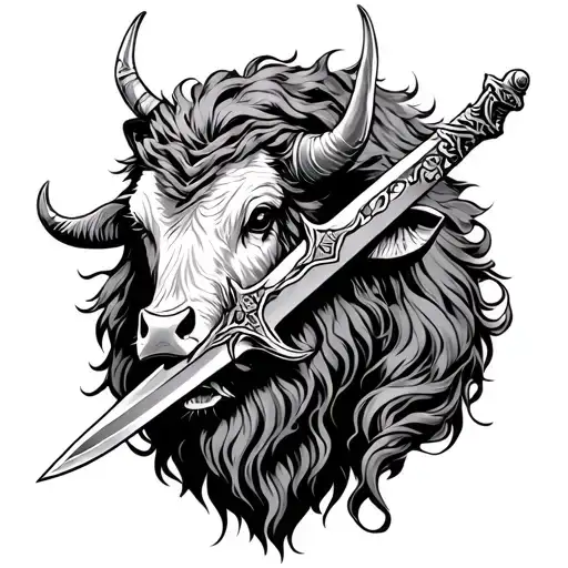 Cown With Sword In It