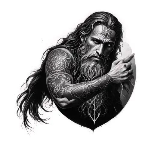 Lord Of The Rings Full Leg Sleeve