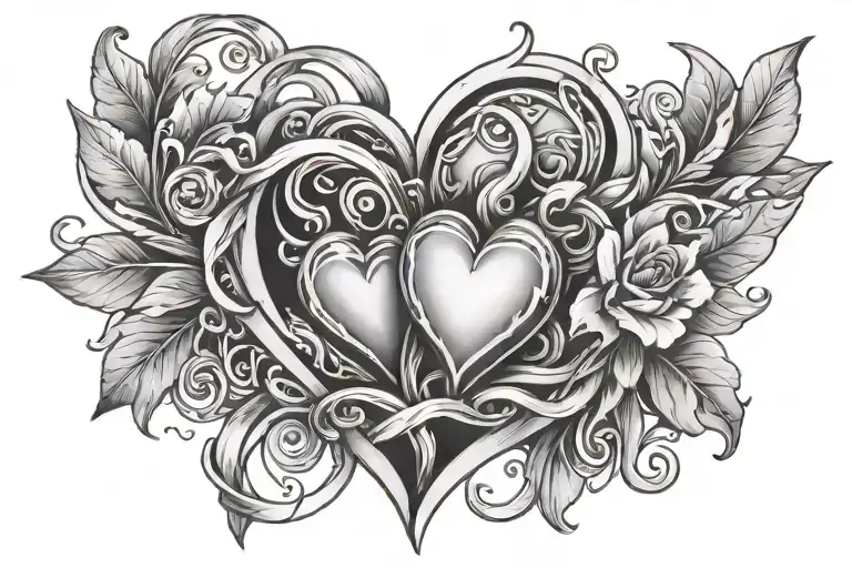 Coquette Heart Intertwined