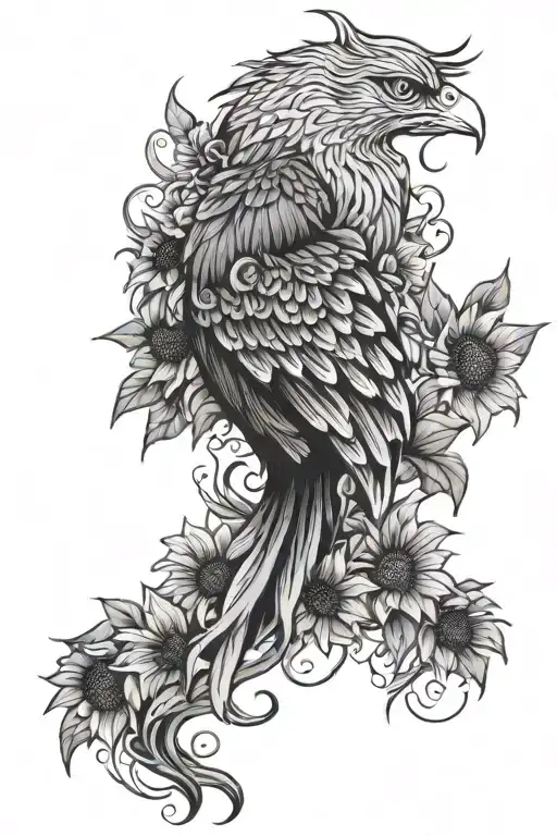 Phoenix And Sunflowers