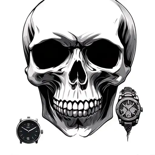 Skull Wiuth Watch Face