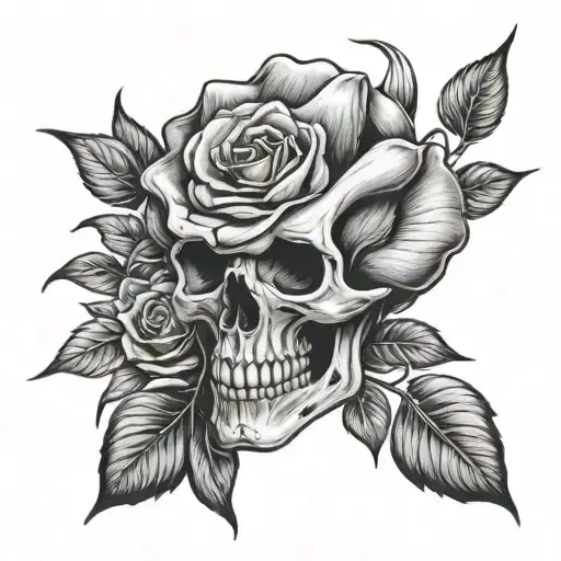 Skull Rose