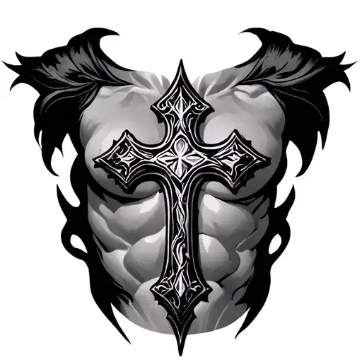 Cross On Chest