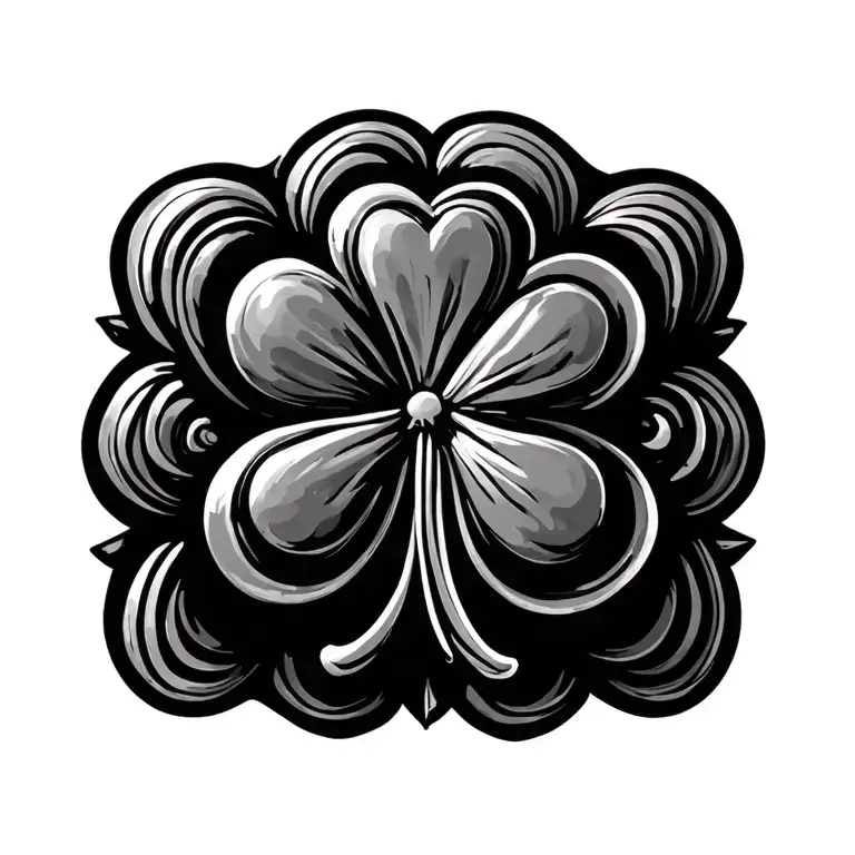 Shamrock Made Entirely Of Intricate