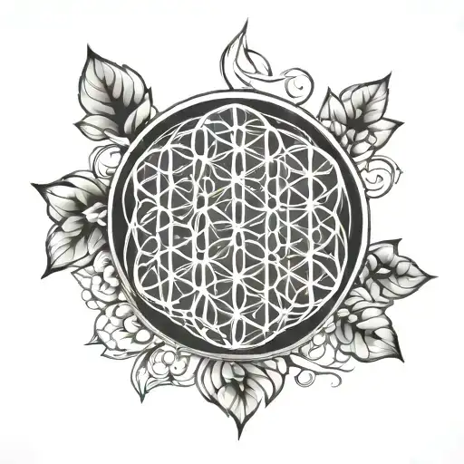 Flower Of Life Intertwined Disco Ball