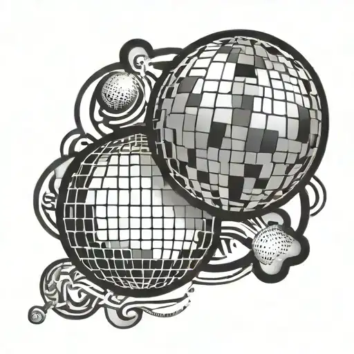 Disco Ball With Disco Biscuit Band Logo