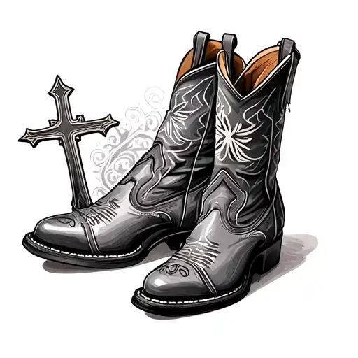 Cross And Cowboy Boots