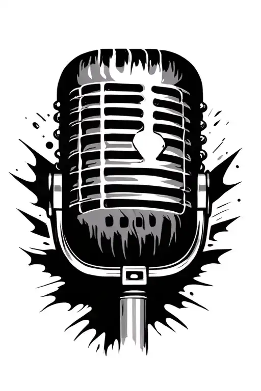 Rap Microphone Surrounded