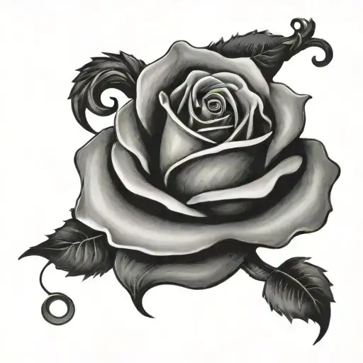 Rose In Form Of A Question Mark