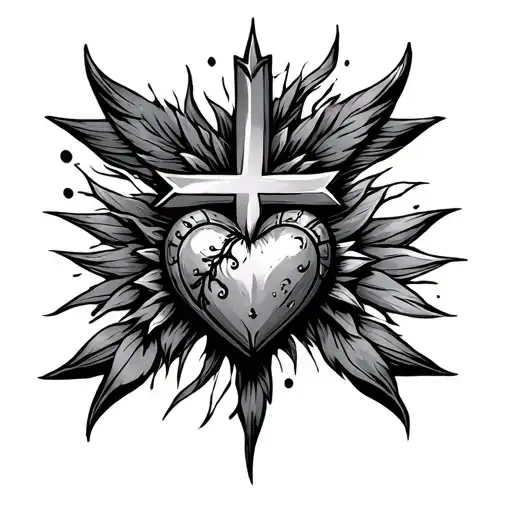 Cross And Heart Chest