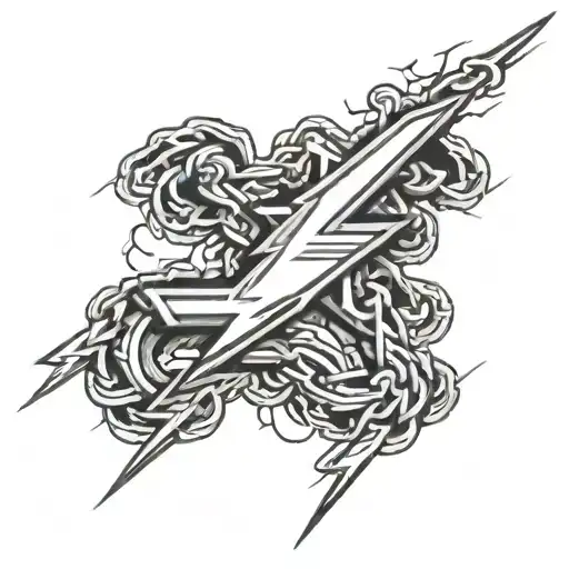 Lightning Striking A Chain