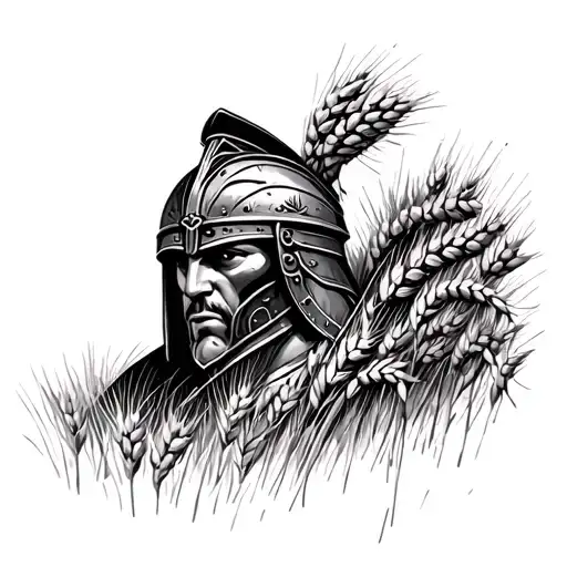 Gladiator Film Wheat Field Merging Into Colleseum