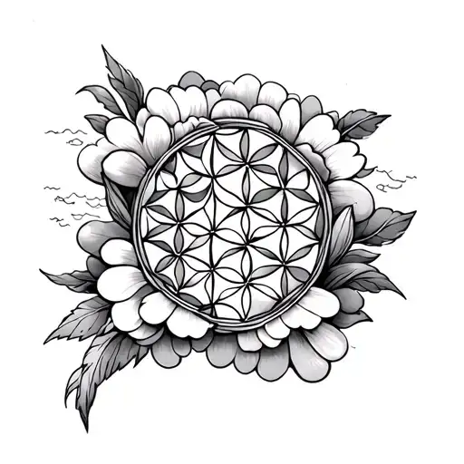 Flower Of Life Year 1989 Clouds Surrounding