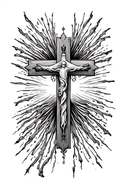 Cross With Bible Verse Around It