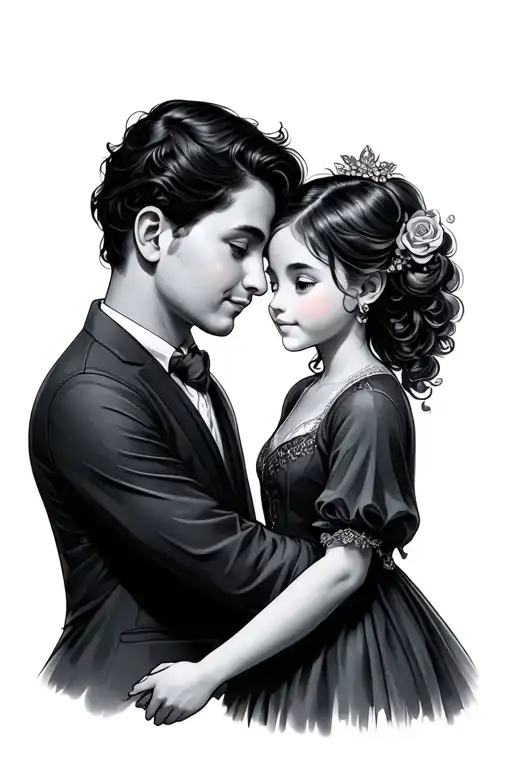 Father And Daughter Holding Hands