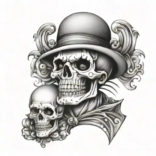 Skull And Clown