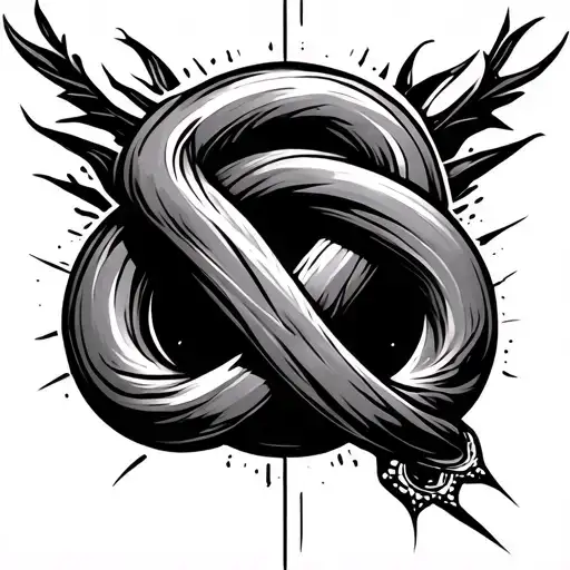 Infinity Knot Design Incorporating Elements