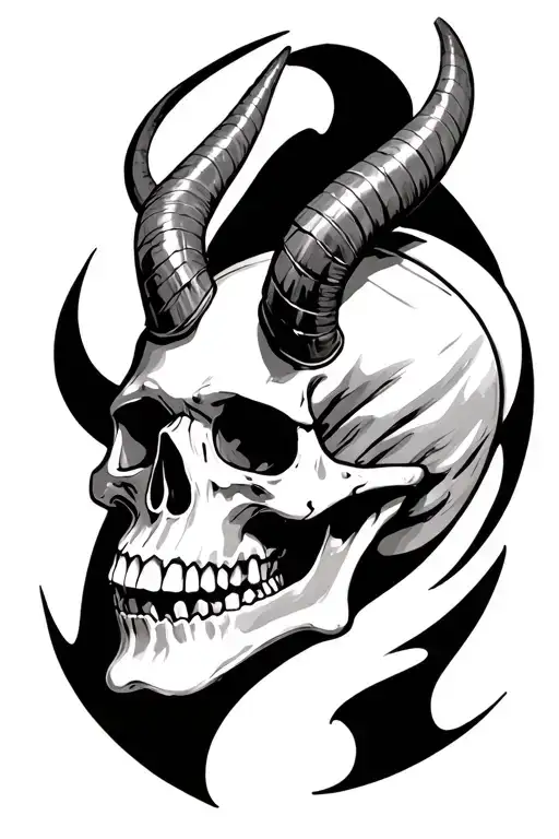 Skull With Horns