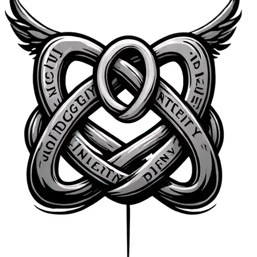 Infinity Knot Featuring Integrity Words