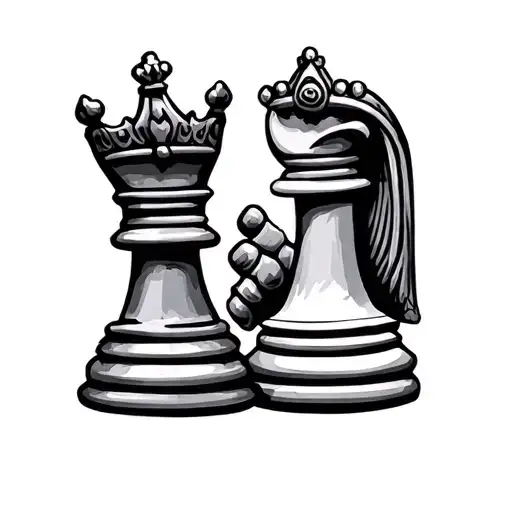 King And Queen Chess Piece