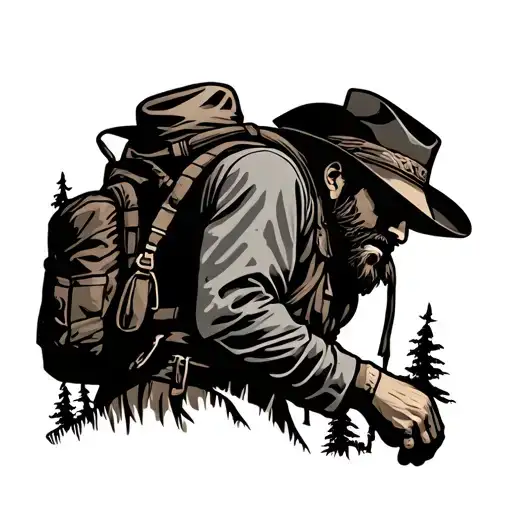 Dirtbag Cowboy Hiker For A Man