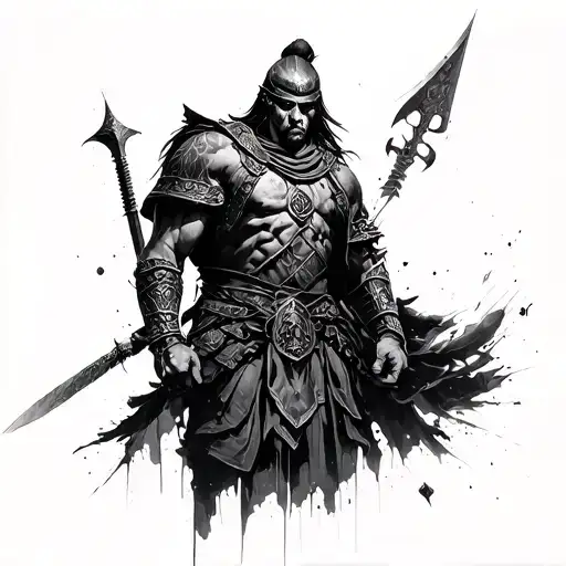 Sparten Warrior In My Fingerprint Mixed Together