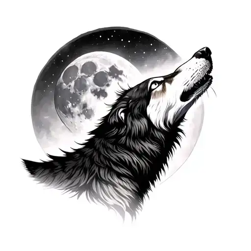 Wolf Howling At The Moon