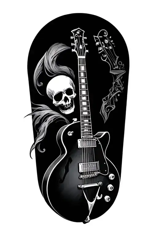 Skull And Guitar