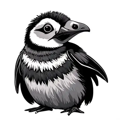 Tribal Style Rockhopper Penguin