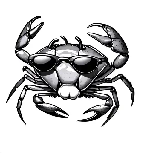 Fineline Small Dancing Crab With Sunglasses