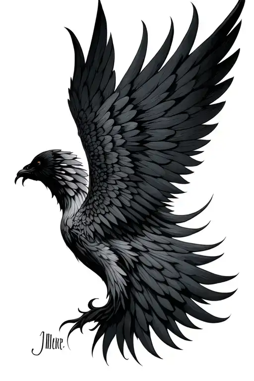 Wings For Your Back Tattoo Design