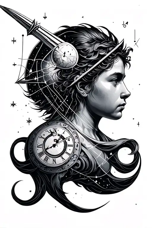 Sagittarius Constellation Made Out Of Clockwork