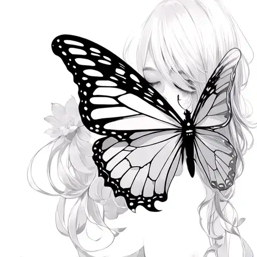 Butterfly Anime Girl