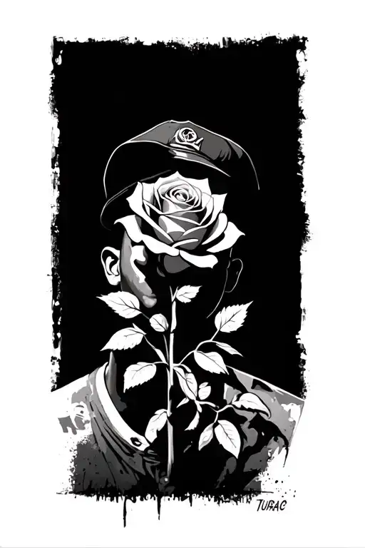 The Rose That Grew From Concrete Tupac Banksy Street Art