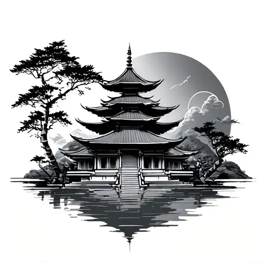 Temple With Bamboo