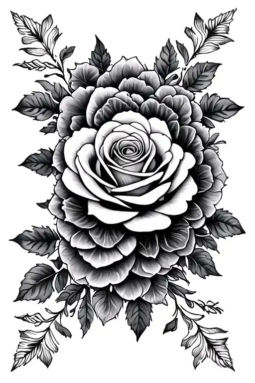 Mandala And Roses