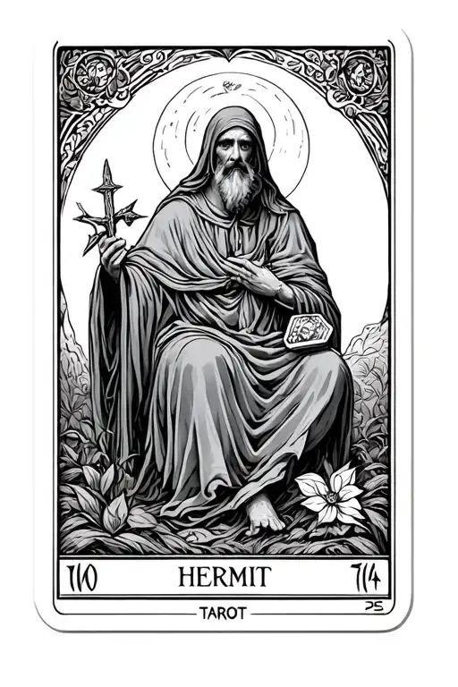 The Hermit Tarot Card