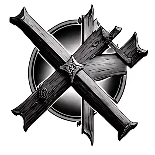 A Cross With An Angle Over It