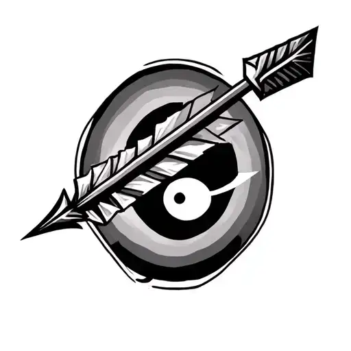 Arrow Tattoo On Chest