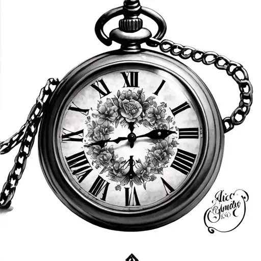 Alice In Wonderland Pocket Watch