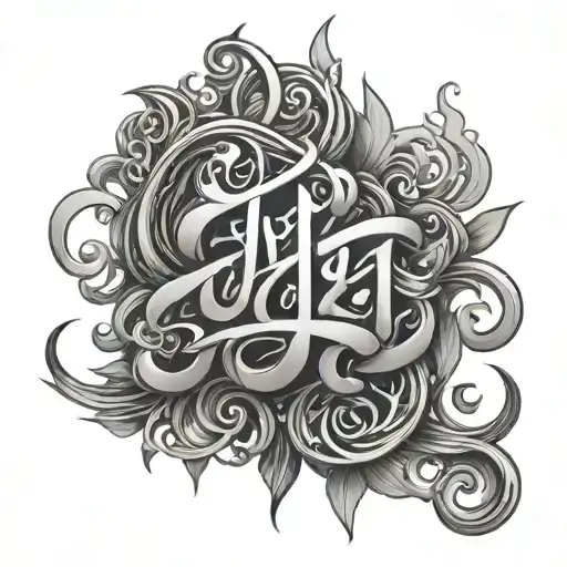 Nutty Yungsta In Fancy Calligraphy Style