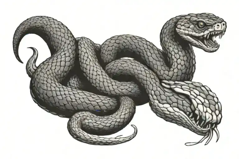 Snake Eating It's Own Tail