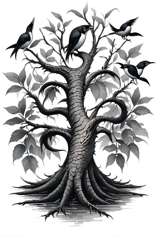 Make Birds Smaller Eyes In Bark Serpent More Visible