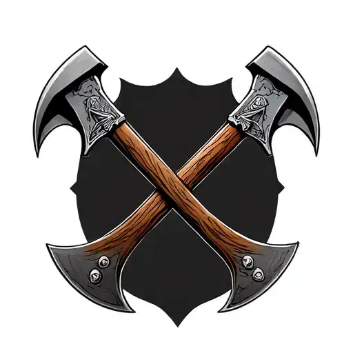 Military Crossed Axes