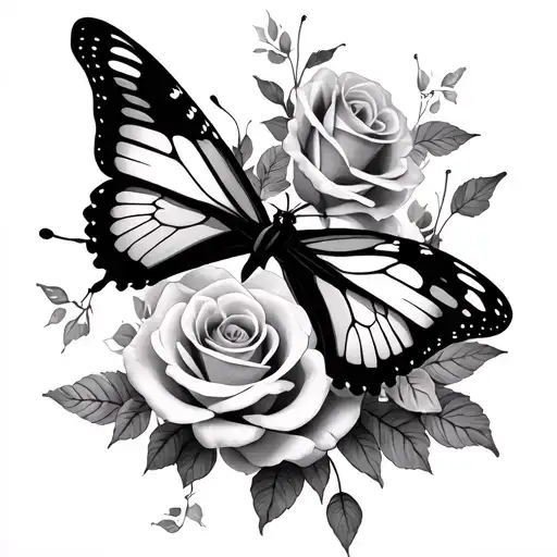 Kc With Butterflies And Roses