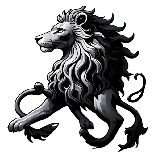 Libra Scale On A Leo Zodiac Sign