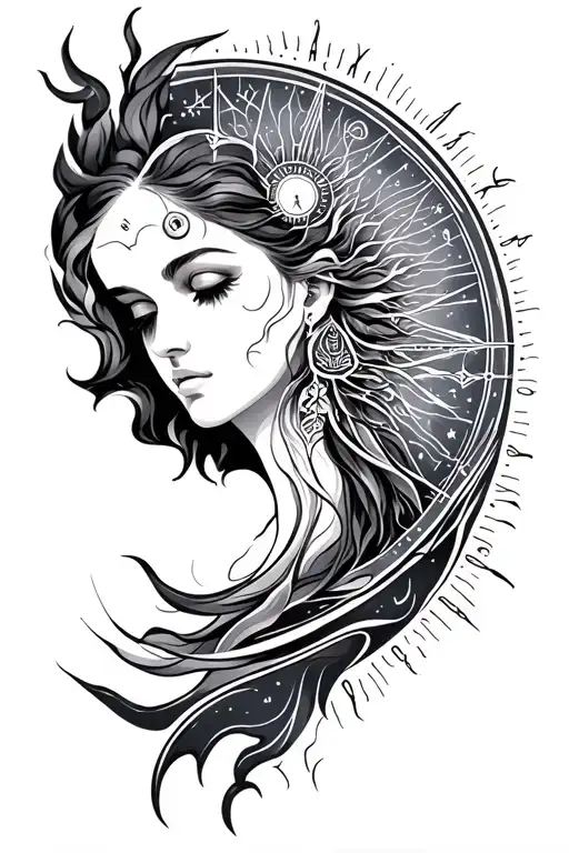 Astrology Inspired Tattoo Showcasing