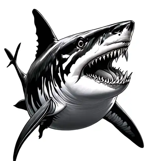 Tiger Shark Swimming